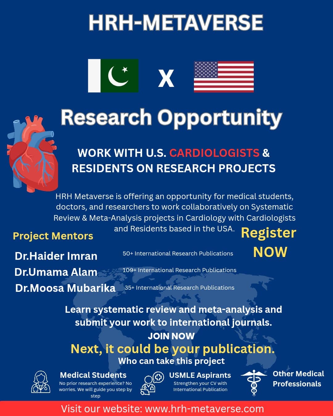 Cardiology Research Opportunity — Work with U.S. Cardiologists